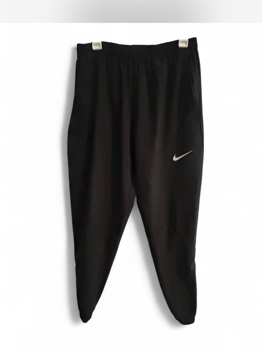 Nike men’s  Black Jogger Sweatpants with White Swoosh